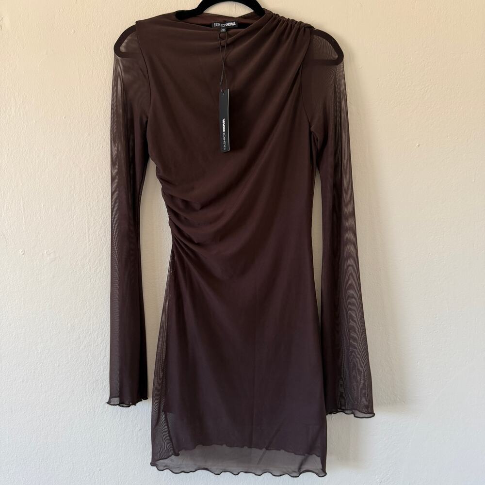 NWT Fashion Nova Brown mini dress